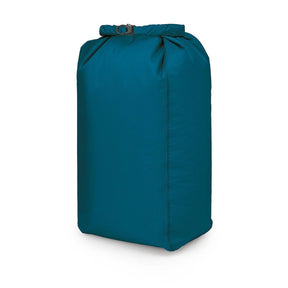 Sacca stagna ultraleggera Osprey Ultralight Dry Sack W/ Window in diverse capacità), con chiusura roll-top impermeabile e finestra trasparente per l'identificazione rapida del contenuto, disponibile nei colori blu petrolio (Waterfront Blue), arancione (Mars Orange) e nero