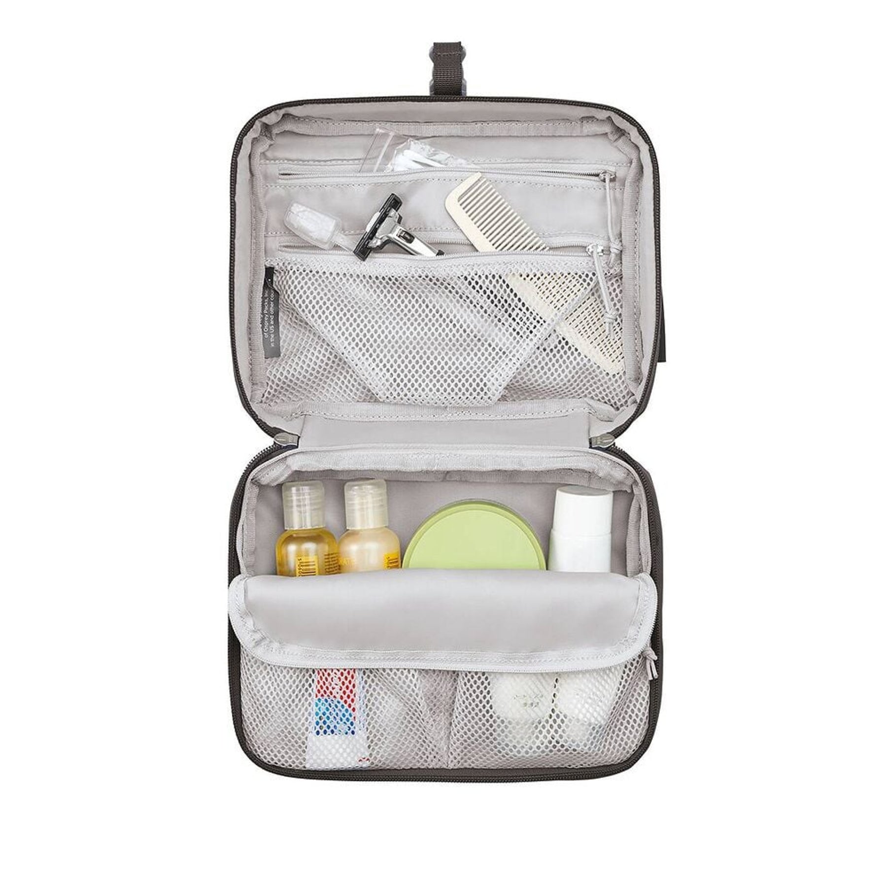 Necessaire da bagno sospendibile Osprey Daylite Hanging Toiletry Kit, borsa portaoggetti da viaggio, con scomparti interni e gancio per appenderlo, ideale per articoli da toeletta e igiene personale