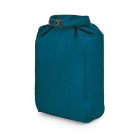 Sacca stagna ultraleggera Osprey Ultralight Dry Sack W/ Window in diverse capacità), con chiusura roll-top impermeabile e finestra trasparente per l'identificazione rapida del contenuto, disponibile nei colori blu petrolio (Waterfront Blue), arancione (Mars Orange) e nero