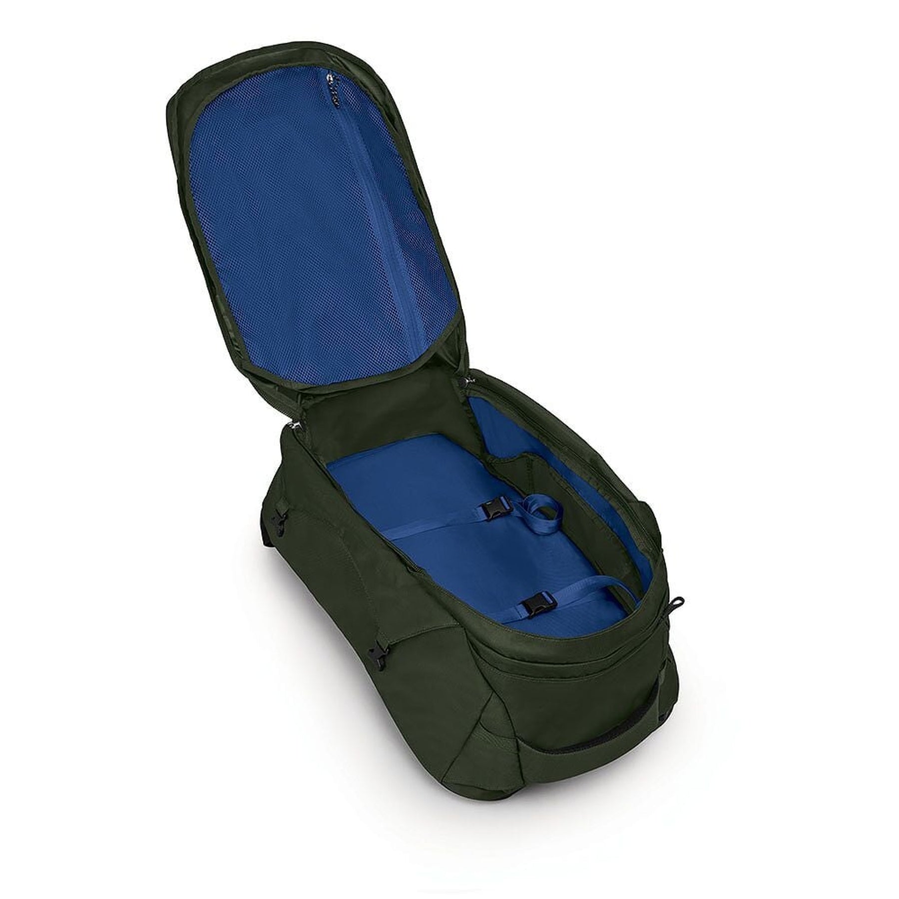 Osprey Farpoint 40 Travel Pack: Zaino da viaggio da 40 litri. Caratterizzato da pannello posteriore a scomparsa, apertura a valigia, cinghie di compressione interne e tasca imbottita per laptop. Design ergonomico e resistente ideale per viaggiatori dinamici.