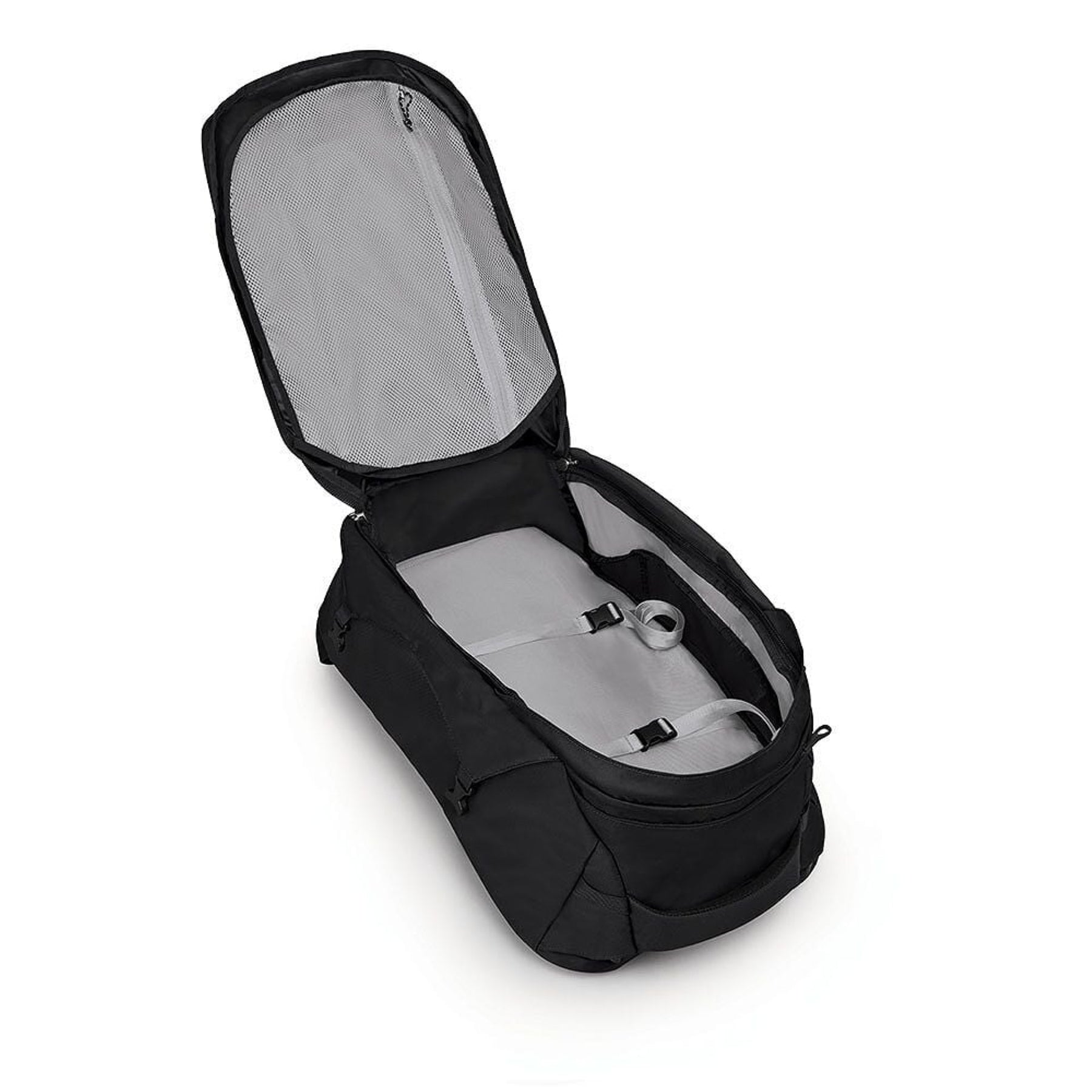 Osprey Farpoint 40 Travel Pack: Zaino da viaggio da 40 litri. Caratterizzato da pannello posteriore a scomparsa, apertura a valigia, cinghie di compressione interne e tasca imbottita per laptop. Design ergonomico e resistente ideale per viaggiatori dinamici.
