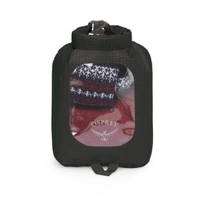 Sacca stagna ultraleggera Osprey Ultralight Dry Sack W/ Window in diverse capacità), con chiusura roll-top impermeabile e finestra trasparente per l'identificazione rapida del contenuto, disponibile nei colori blu petrolio (Waterfront Blue), arancione (Mars Orange) e nero