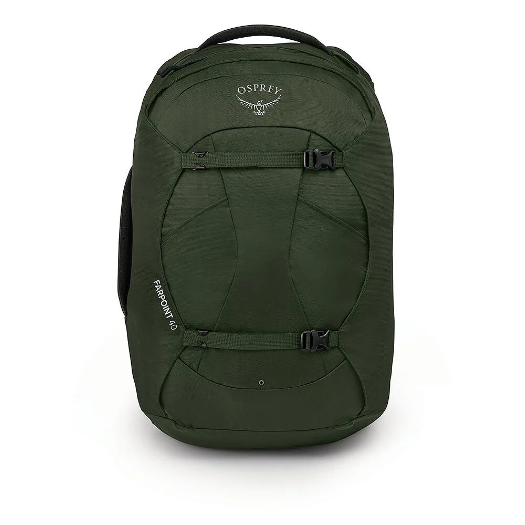 Osprey Farpoint 40 Travel Pack: Zaino da viaggio da 40 litri. Caratterizzato da pannello posteriore a scomparsa, apertura a valigia, cinghie di compressione interne e tasca imbottita per laptop. Design ergonomico e resistente ideale per viaggiatori dinamici.