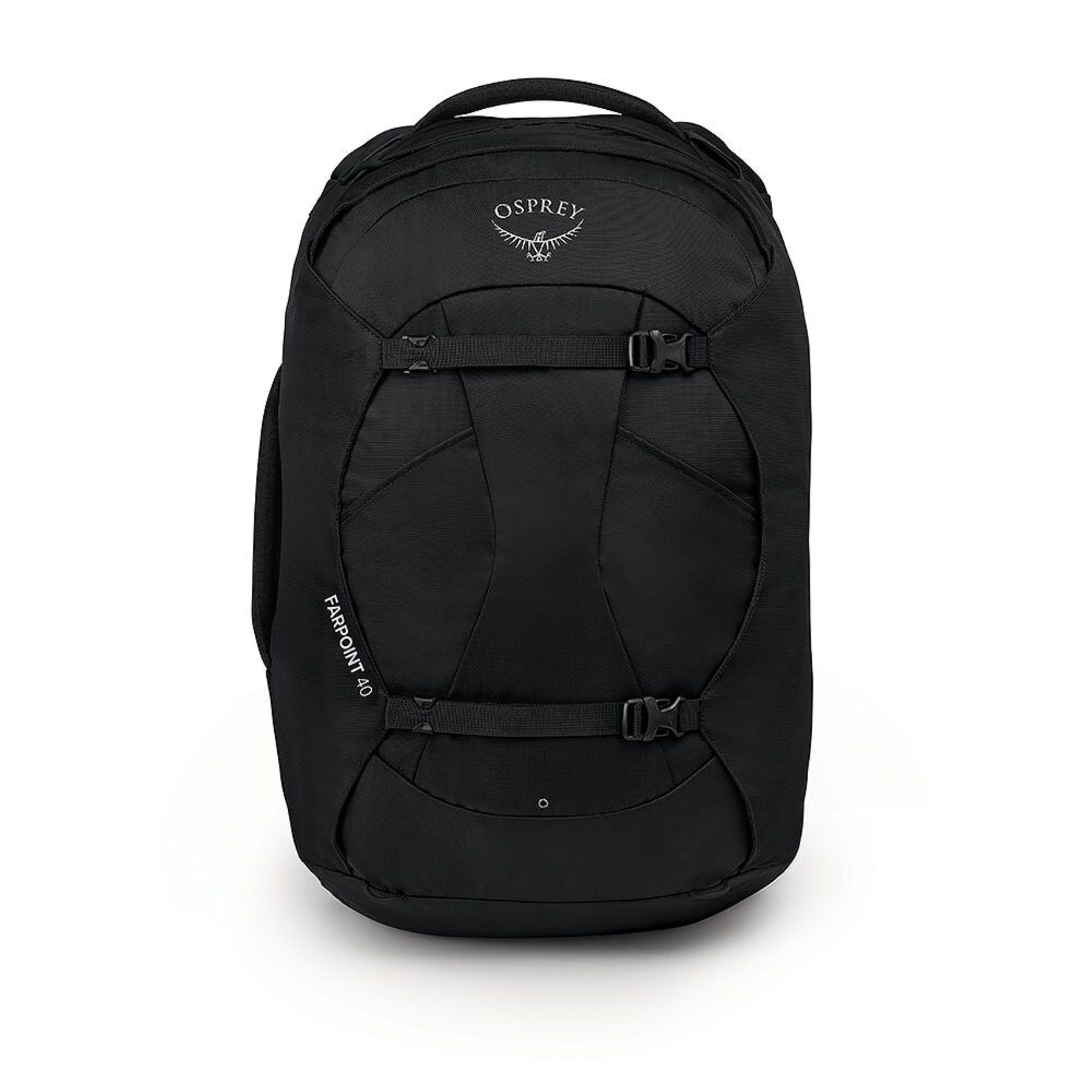 Osprey Farpoint 40 Travel Pack: Zaino da viaggio da 40 litri. Caratterizzato da pannello posteriore a scomparsa, apertura a valigia, cinghie di compressione interne e tasca imbottita per laptop. Design ergonomico e resistente ideale per viaggiatori dinamici.
