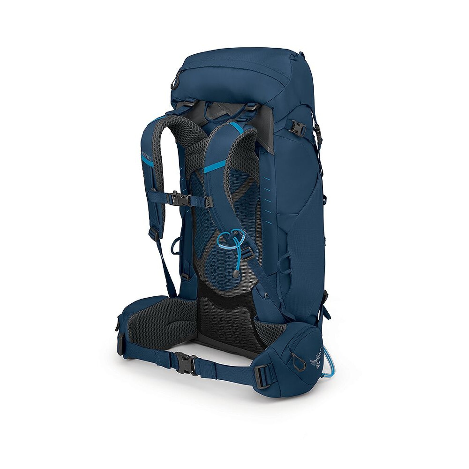 Osprey Kestrel 38 zaino uomo da trekking e hiking da 38 litri con schienale regolabile e traspirante AirScape, raincover integrata, scomparto inferiore per sacco a pelo, attacco bastoncini Stow-on-the-Go, cinghie di compressione e tasche con zip sulla cintura ventrale per escursioni.