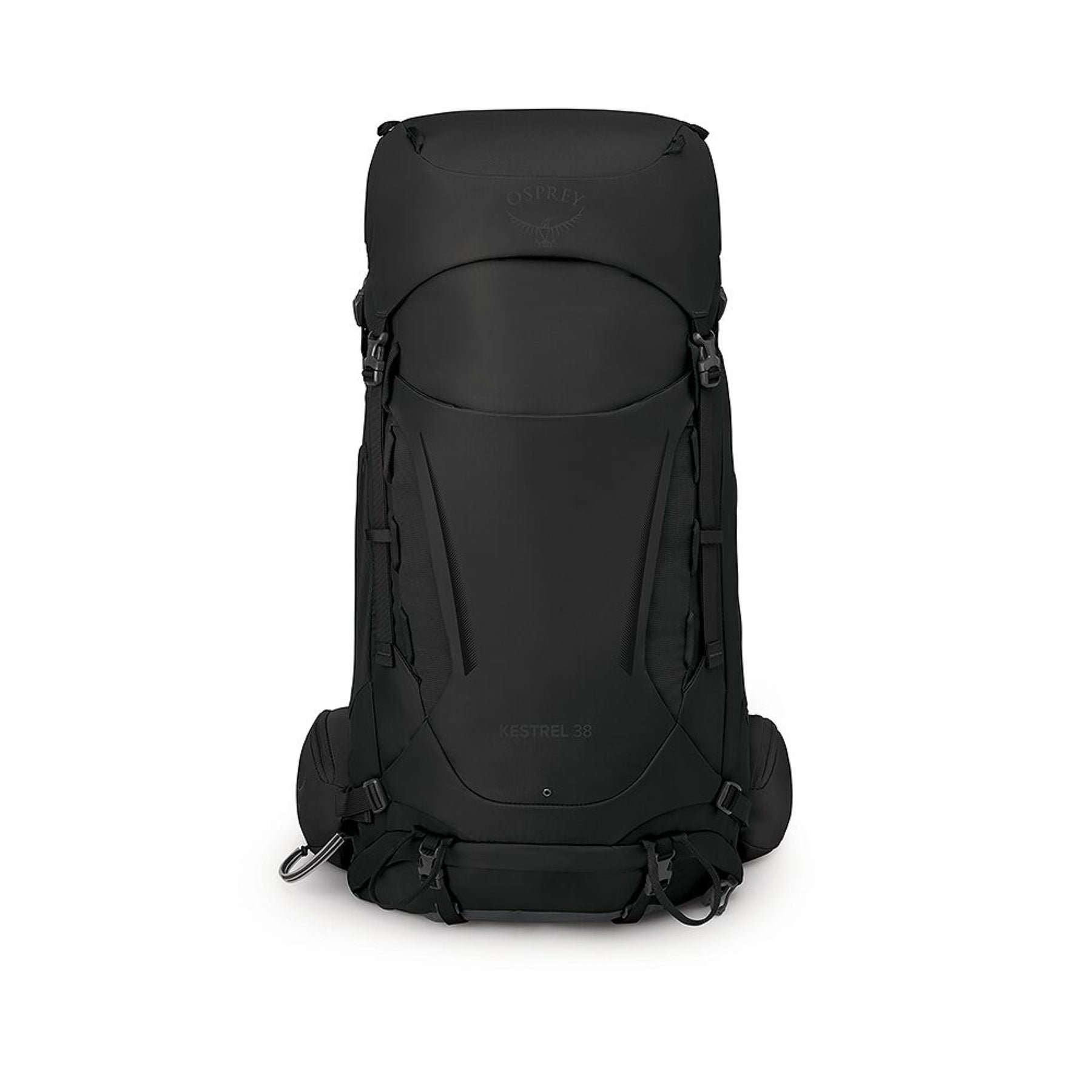 Osprey Kestrel 38 zaino uomo da trekking e hiking da 38 litri con schienale regolabile e traspirante AirScape, raincover integrata, scomparto inferiore per sacco a pelo, attacco bastoncini Stow-on-the-Go, cinghie di compressione e tasche con zip sulla cintura ventrale per escursioni.