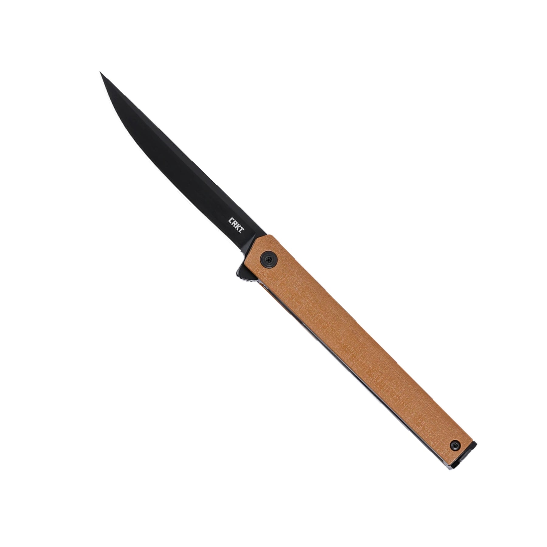 CRKT CEO Flipper 7097DK coltello chiudibile compatto ed elegante con apertura flipper su cuscinetti a sfera IKBS, lama affilata e profilo sottile stile penna da taschino, perfetto per porto quotidiano EDC e outdoor.