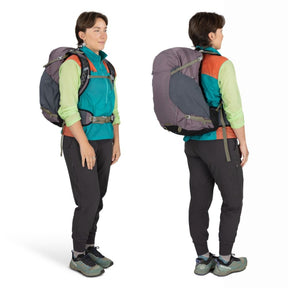 Osprey Hikelite 28 zaino da trekking da 28 litri con schienale ventilato AirSpeed in rete sospesa, tasca frontale shove-it, cintura imbottita con tasche, cinghie di compressione e copertura antipioggia integrata. Zaino tecnico per escursionismo giornaliero e outdoor.