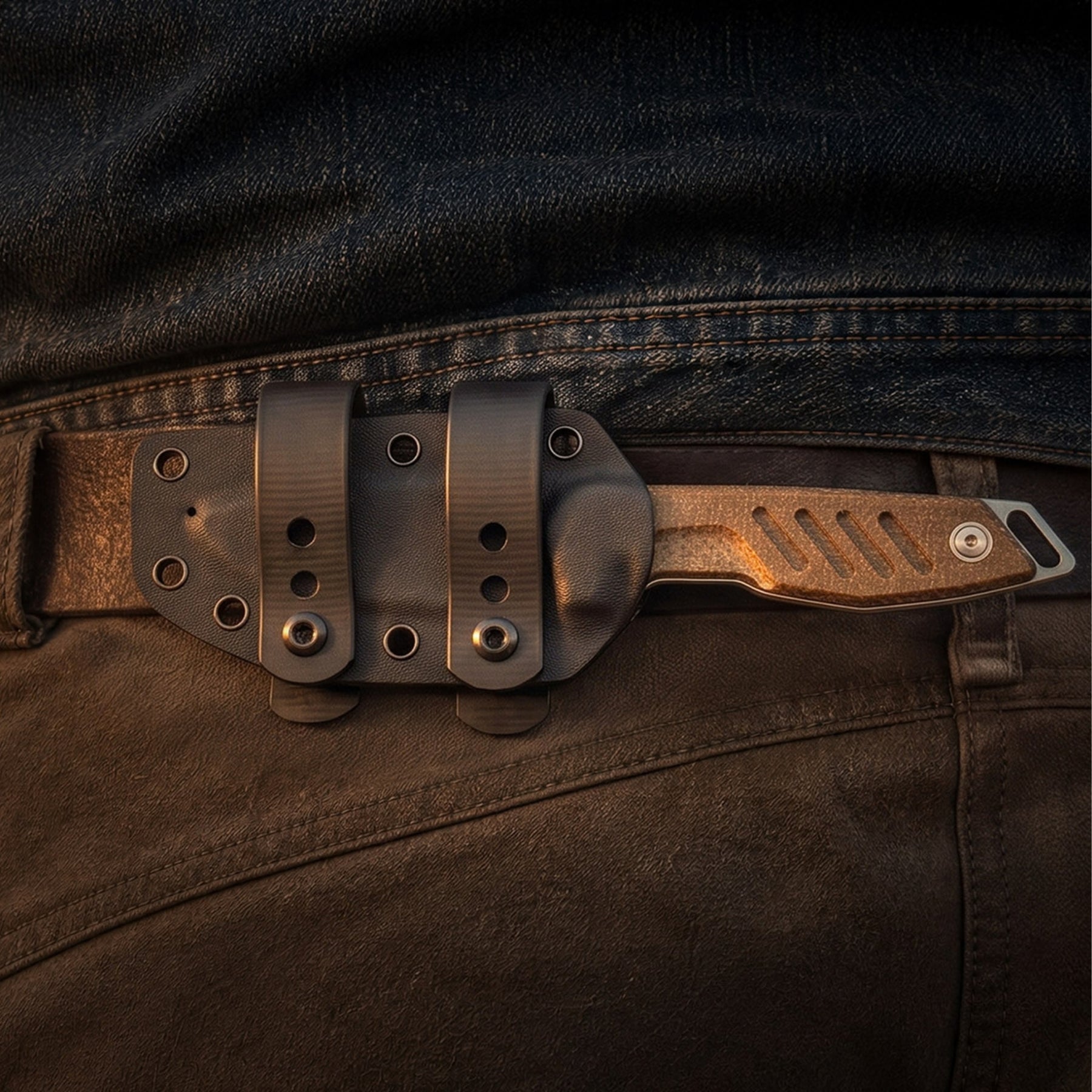 Extrema Ratio BFK Micro coltello a lama fissa compatto con profilo tanto modificato, impugnatura ergonomica sagomata e foro passante per cordino ideale per everyday carry tattico