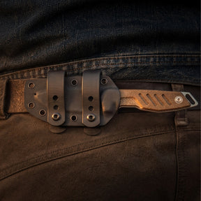 Extrema Ratio BFK Micro coltello a lama fissa compatto con profilo tanto modificato, impugnatura ergonomica sagomata e foro passante per cordino ideale per everyday carry tattico