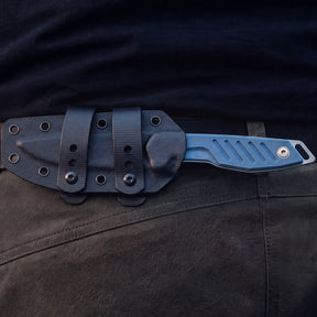 Extrema Ratio BFK Pixel coltello a lama fissa compatto con profilo tanto modificato,  impugnatura ergonomica scanalata e passante per cordino ideale per everyday carry tattico