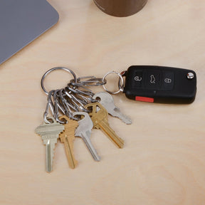 Nite Ize KeyRing S-Biner anello portachiavi con sei mini moschettoni a doppia leva per organizzazione e sicurezza chiavi in confezione originale