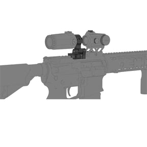 Vector Optics 30 mm Flip to Side Quick Release Picatinny Mount Ring anello di montaggio tattico da 30 mm per magnifier e ottiche, dotato di sistema a sgancio rapido e meccanismo di ribaltamento laterale per slitte Picatinny. 