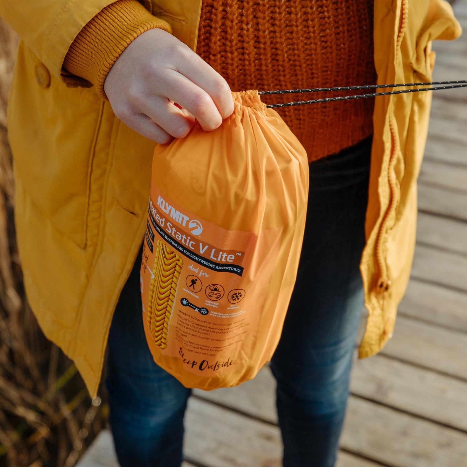 KLYMIT | INSULATED STATIC V LITE SLEEPING PAD - Materassino gonfiabile - BackPacco - BP-KLYMIT-0612O404C