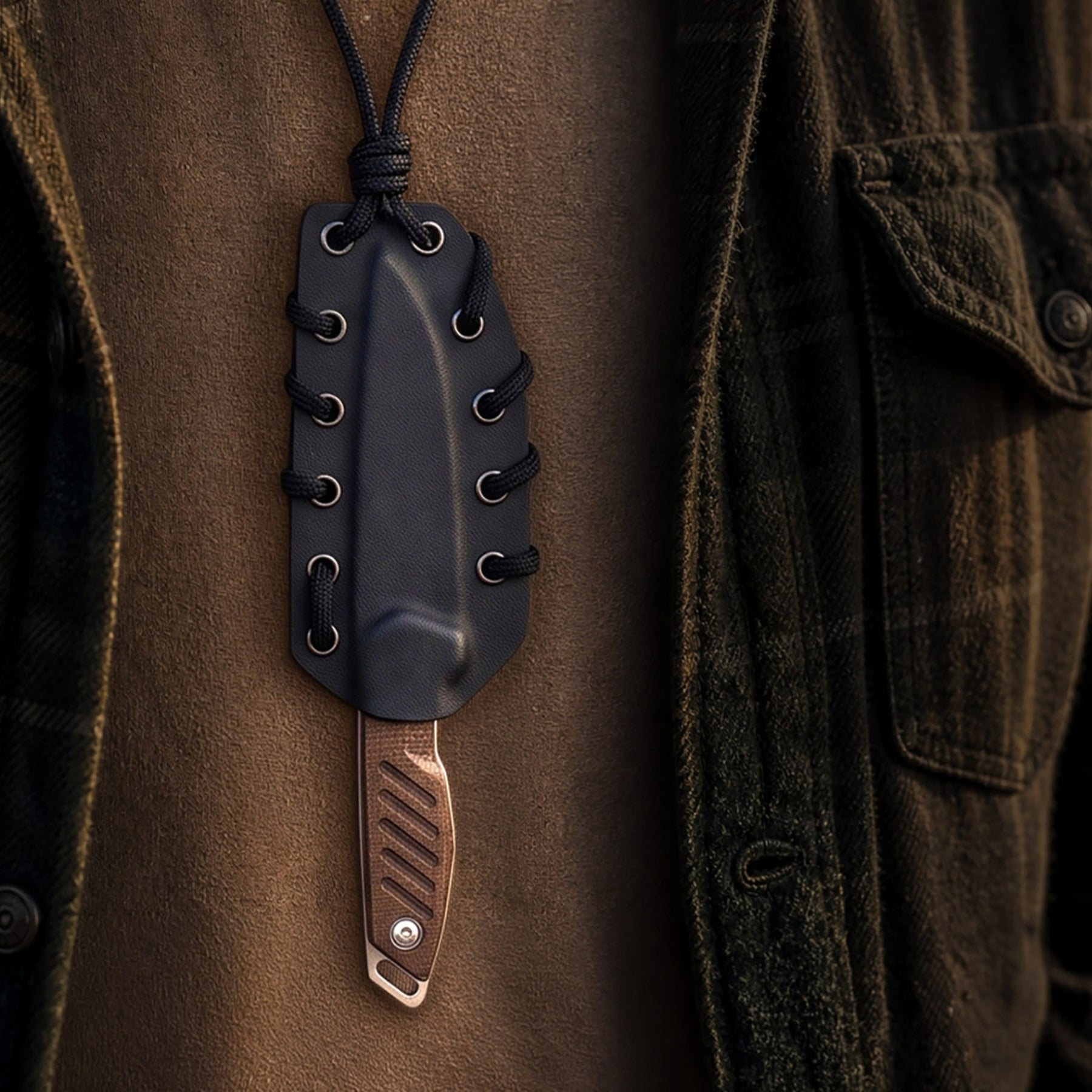 Extrema Ratio BFK Pixel coltello a lama fissa compatto con profilo tanto modificato,  impugnatura ergonomica scanalata e passante per cordino ideale per everyday carry tattico