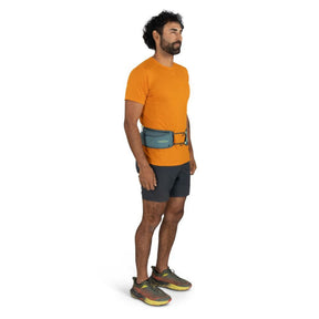 Osprey Duro Dyna Pro Belt cintura marsupio per trail running da 0.8 litri con schienale in rete traspirante tasca frontale con zip e cordini elastici di compressione e trasporto