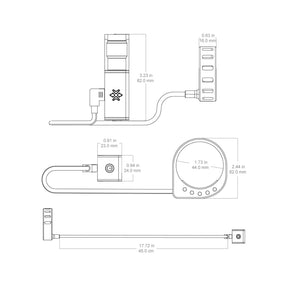 VECTOR OPTICS | ELECTRONIC SCOPE LEVEL WITH DUAL INDICATOR ACD SYSTEM | Livella elettronica per ottica - BackPacco - BP-VECTOR-SCACD-28