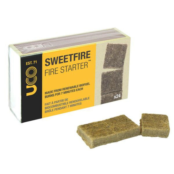 UCO | SWEETFIRE FIRESTARTER BIOFUEL TABS - Fire Starter (24 Pieces)