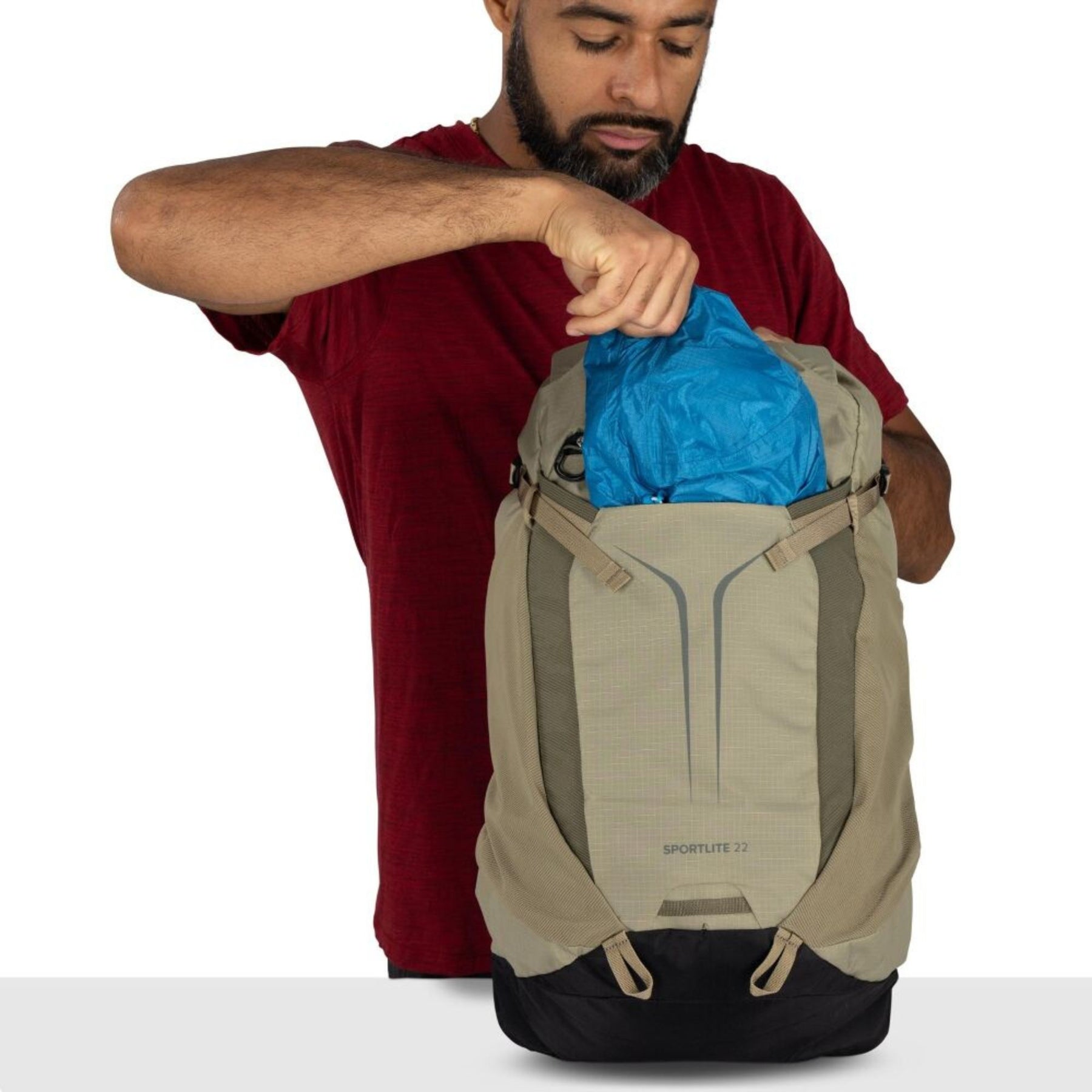 Osprey Sportlite 22 zaino da trekking e outdoor da 22 litri con tasca frontale elastica spallacci traspiranti e cintura lombare imbottita ideale per escursioni giornaliere collezione 2026