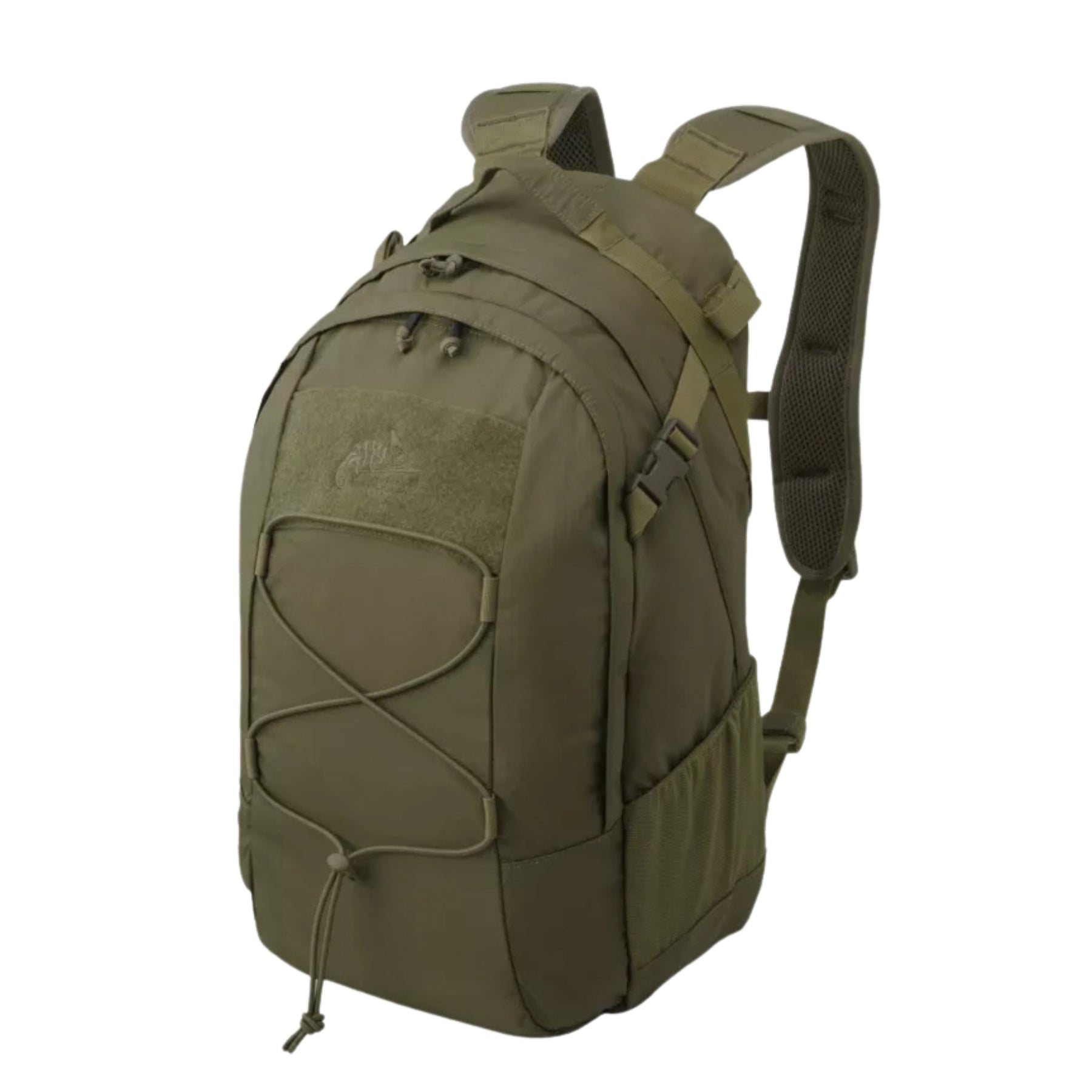 Helikon-Tex EDC Lite Backpack zaino leggero da 21 litri in nylon con cordino elastico frontale pannello a strappo tasche laterali in rete e spallacci anatomici ideale per uso quotidiano escursioni e outdoor