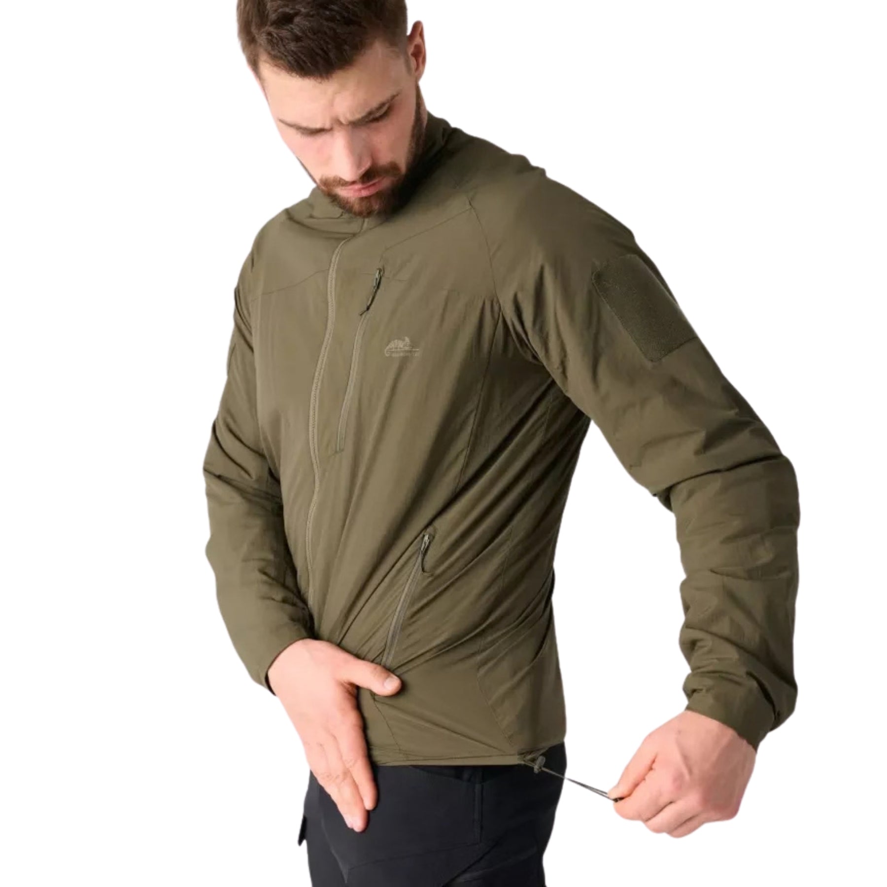 Giacca imbottita Helikon-Tex Wolfhound Lite colore Taiga Green, ultraleggera, strato Level 3