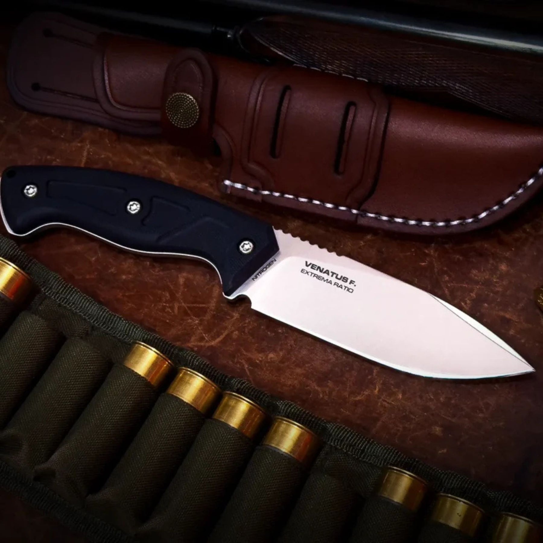 EXTREMA RATIO | VENATUS F - Coltello a lama fissa - BackPacco - BP-ER-04.1000.0089/NIT/SAT-BLK