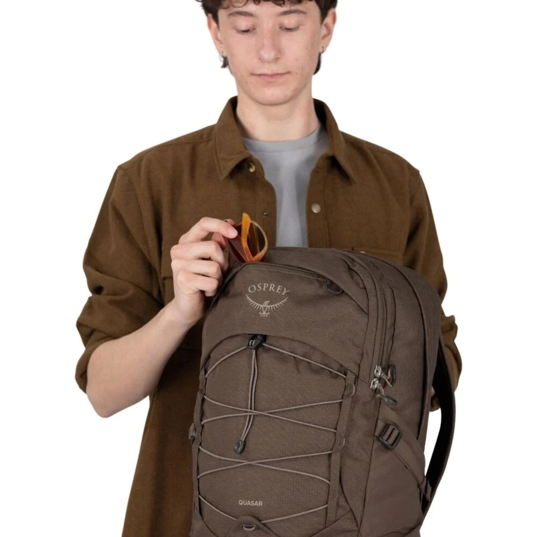Osprey Quasar 26 Driftshade zaino multitasca da 26 litri in edizione limitata con scomparto porta pc, cordino elastico frontale bungee e spallacci ergonomici traspiranti per uso quotidiano ed outdoor
