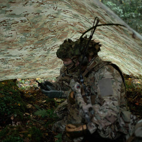 Savotta Laavu Tarp 275 x 275 telo da campeggio e sopravvivenza montato a capanna per rifugio outdoor e bushcraft