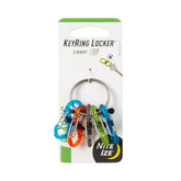 Nite Ize KeyRing S-Biner anello portachiavi con sei mini moschettoni a doppia leva per organizzazione e sicurezza chiavi in confezione originale