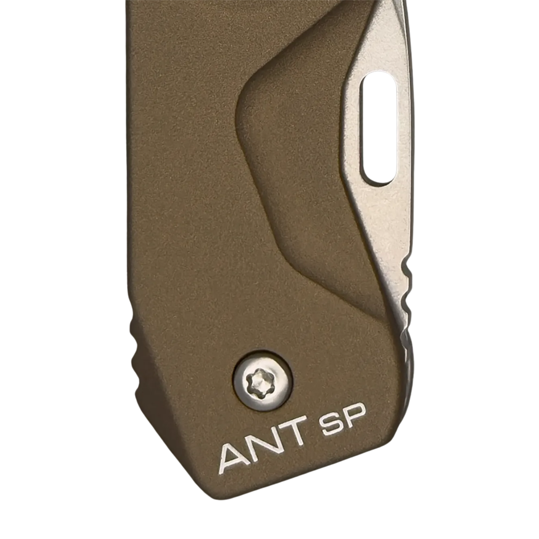 Extrema Ratio ANT SP: Coltello chiudibile EDC ultra-compatto e leggero. Lama in acciaio Bohler N690 e impugnatura in alluminio anticorodal anodizzato. Dotato di asola per cordino. Design minimalista ideale per porto quotidiano e utility.
