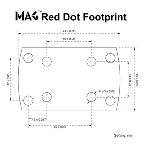 Vector Optics Red Dot Sight Offset Mount MAG: Supporto tattico offset a 45 gradi per mirini a punto rosso. Realizzato in lega di alluminio aeronautico con finitura opaca, permette il montaggio rapido di un'ottica secondaria su slitta Cantilever. Design robusto e leggero per una transizione immediata tra ottiche.