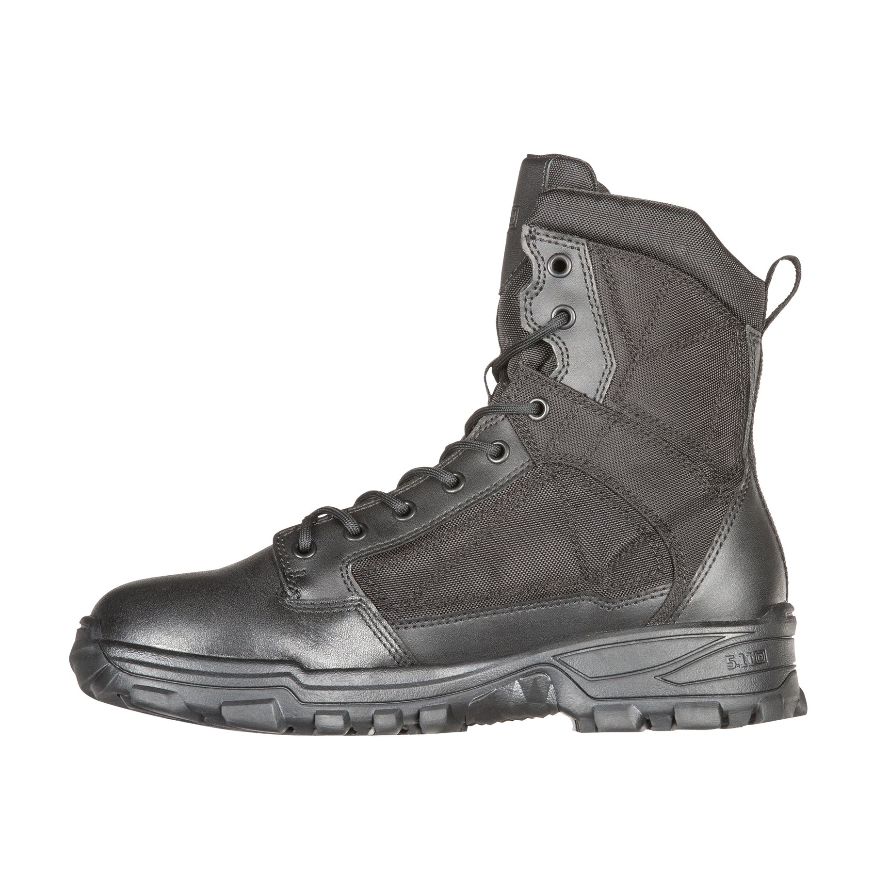 5.11 Tactical Fast-Tac 6 stivale tattico leggero da 6 pollici in pelle pieno fiore e nylon 840D ad alta resistenza all'abrasione, con soletta ammortizzata Ortholite e suola antiscivolo resistente agli oli, ideale per impiego operativo, pattuglia e outdoor.