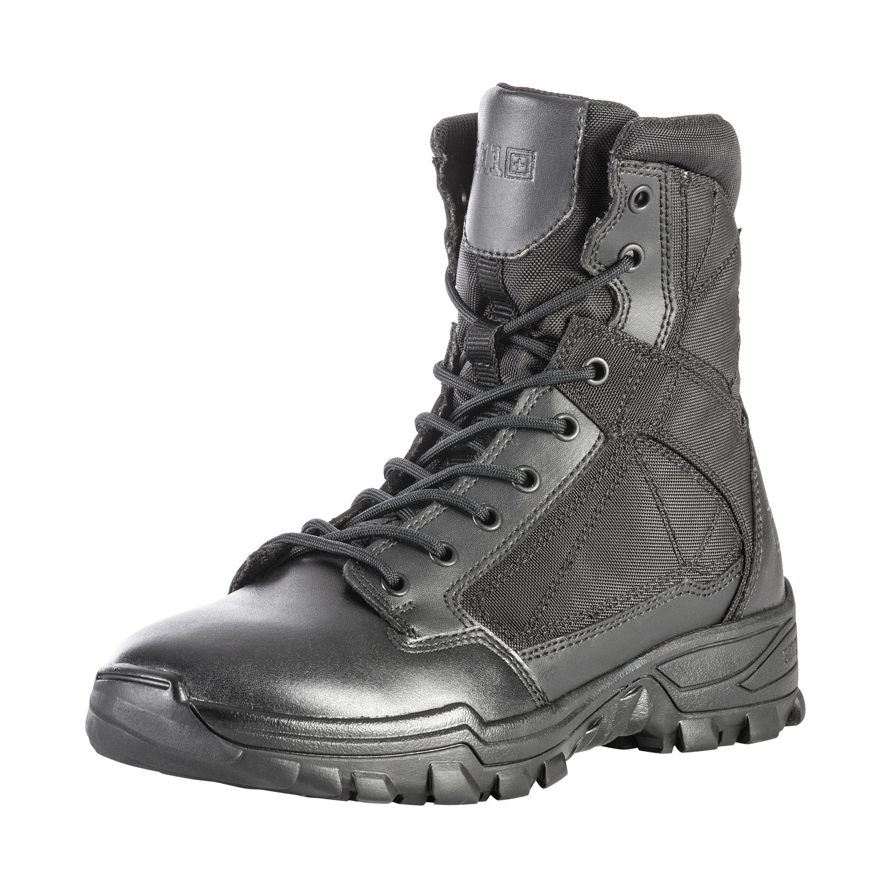 5.11 Tactical Fast-Tac 6 stivale tattico leggero da 6 pollici in pelle pieno fiore e nylon 840D ad alta resistenza all'abrasione, con soletta ammortizzata Ortholite e suola antiscivolo resistente agli oli, ideale per impiego operativo, pattuglia e outdoor.