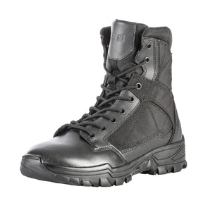 5.11 Tactical Fast-Tac 6 stivale tattico leggero da 6 pollici in pelle pieno fiore e nylon 840D ad alta resistenza all'abrasione, con soletta ammortizzata Ortholite e suola antiscivolo resistente agli oli, ideale per impiego operativo, pattuglia e outdoor.