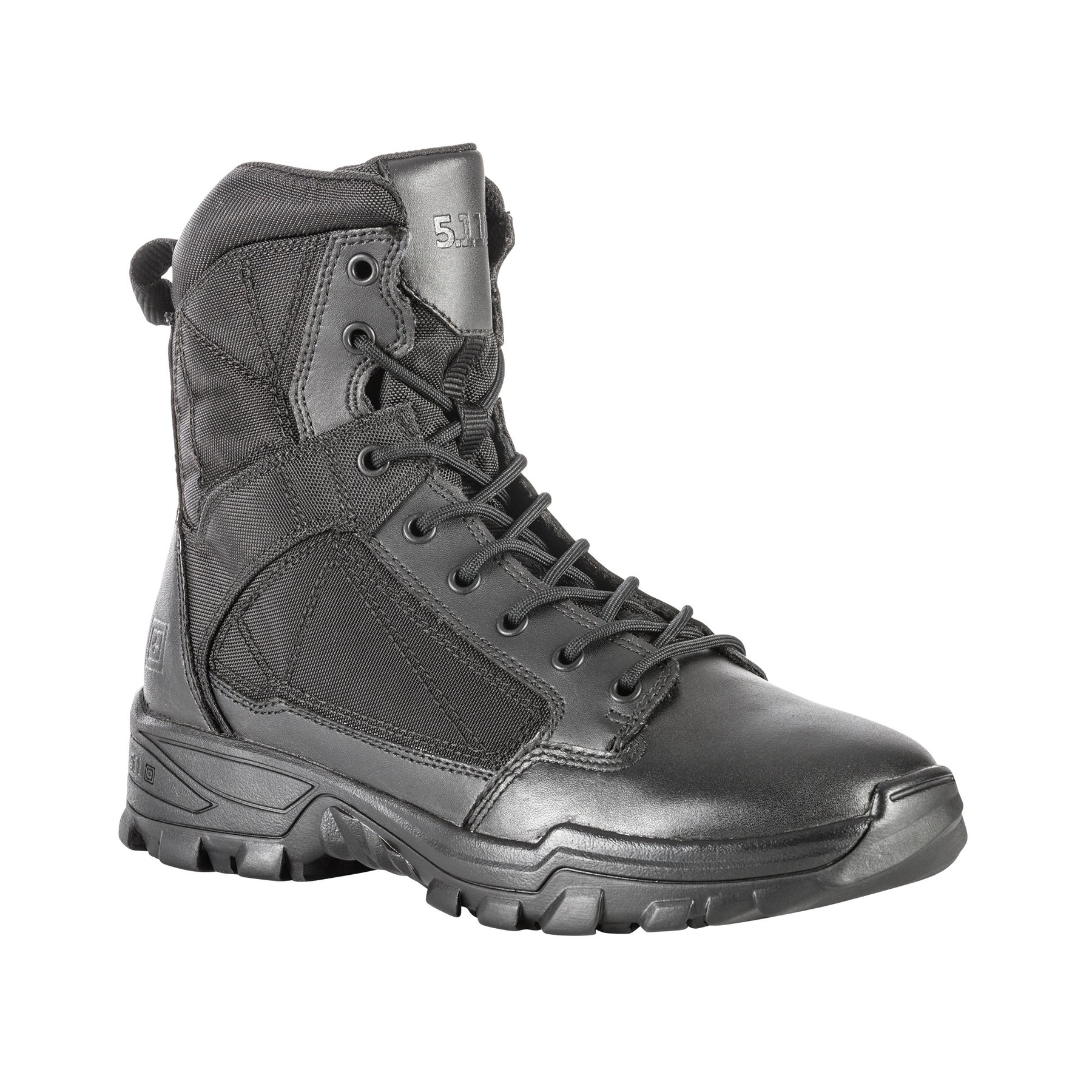 5.11 Tactical Fast-Tac 6 stivale tattico leggero da 6 pollici in pelle pieno fiore e nylon 840D ad alta resistenza all'abrasione, con soletta ammortizzata Ortholite e suola antiscivolo resistente agli oli, ideale per impiego operativo, pattuglia e outdoor.