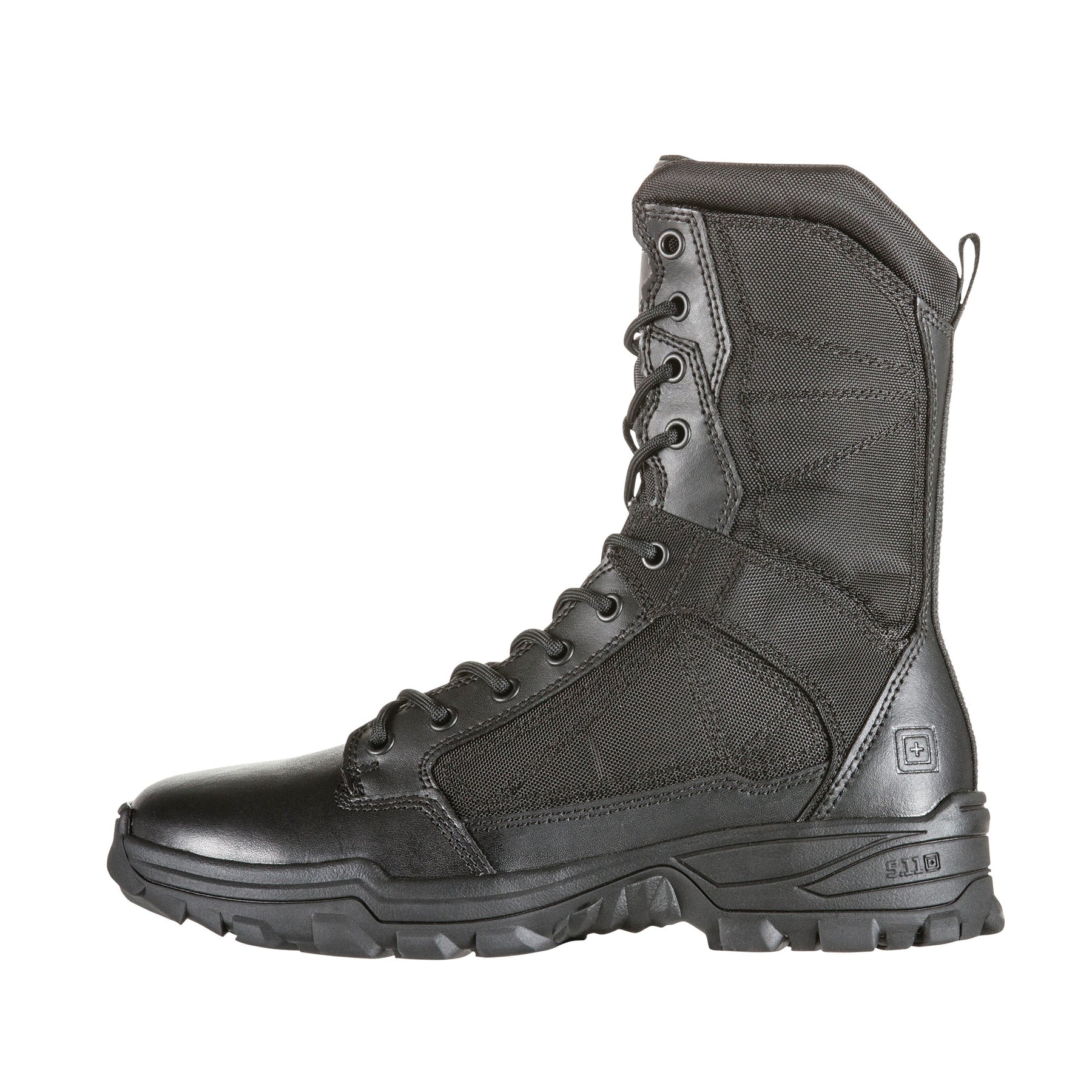 5.11 Tactical Fast-Tac 8  stivale tattico leggero da 8 pollici in pelle pieno fiore e nylon 840D ad alta resistenza all'abrasione, con soletta ammortizzata Ortholite e suola antiscivolo resistente agli oli, ideale per impiego operativo, pattuglia e outdoor.