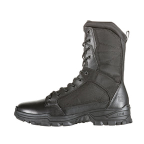 5.11 Tactical Fast-Tac 8  stivale tattico leggero da 8 pollici in pelle pieno fiore e nylon 840D ad alta resistenza all'abrasione, con soletta ammortizzata Ortholite e suola antiscivolo resistente agli oli, ideale per impiego operativo, pattuglia e outdoor.