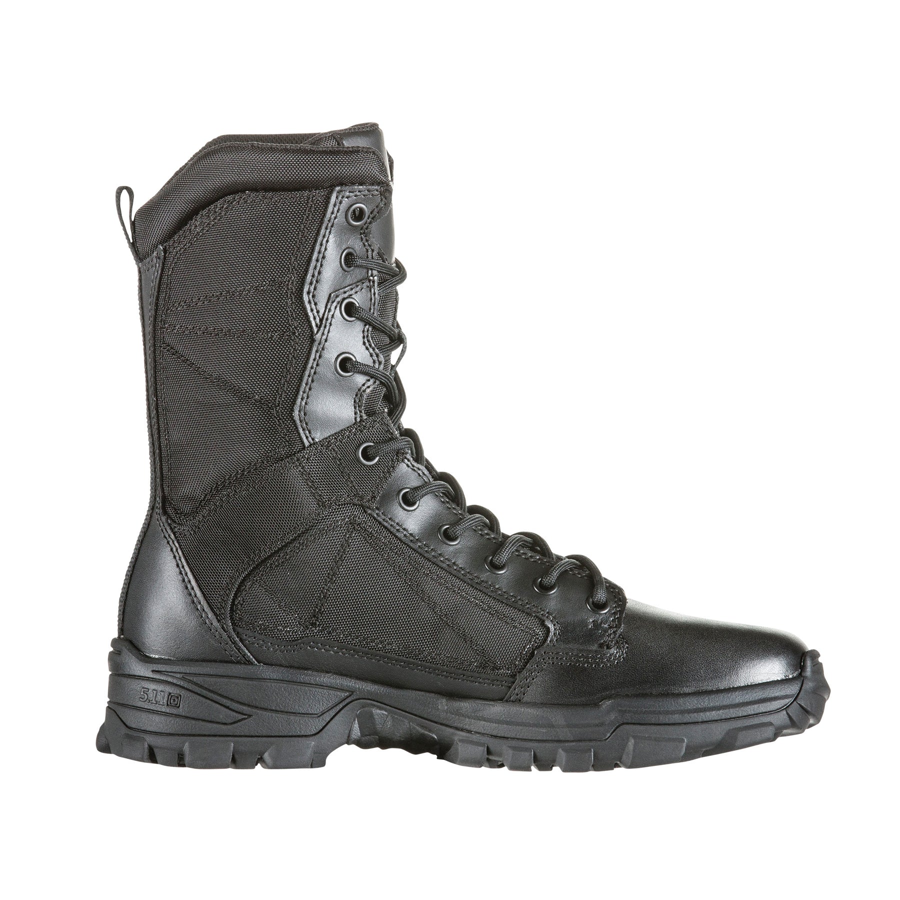 5.11 Tactical Fast-Tac 8  stivale tattico leggero da 8 pollici in pelle pieno fiore e nylon 840D ad alta resistenza all'abrasione, con soletta ammortizzata Ortholite e suola antiscivolo resistente agli oli, ideale per impiego operativo, pattuglia e outdoor.