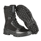 5.11 Tactical Fast-Tac 8  stivale tattico leggero da 8 pollici in pelle pieno fiore e nylon 840D ad alta resistenza all'abrasione, con soletta ammortizzata Ortholite e suola antiscivolo resistente agli oli, ideale per impiego operativo, pattuglia e outdoor.