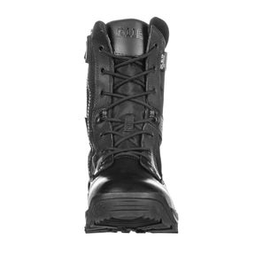 5.11 Tactical A.T.A.C. 2.0 8 Storm  anfibi tattici impermeabili da 8 pollici in pelle pieno fiore e nylon 840D con membrana SlipStream traspirante, cerniera laterale YKK, soletta Ortholite e suola antiscivolo resistente agli oli, ideali per impiego operativo e outdoor.