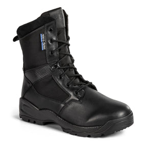 5.11 Tactical A.T.A.C. 2.0 8 Insulated anfibi tattici invernali impermeabili da 8 pollici in pelle pieno fiore e nylon 840D con isolamento termico 3M Thinsulate da 400g, membrana SlipStream traspirante, soletta Ortholite e suola antiscivolo, ideali per impiego operativo e climi rigidi.