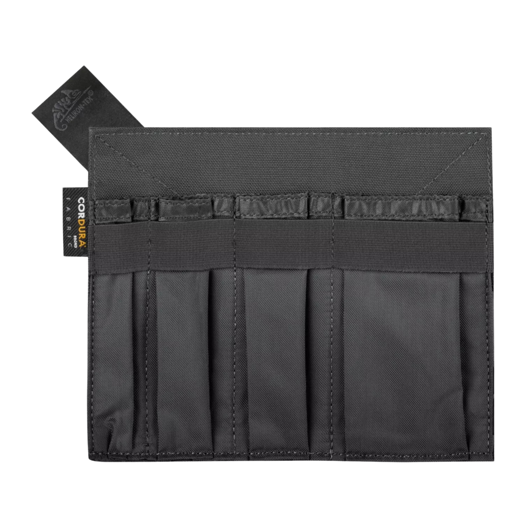 Inserto organizer tattico Helikon-Tex Insert Organizer, in Cordura, con scomparti elastici verticali per penne, torce e multi-tool, ideale per l'uso in tasche Admin o zaini