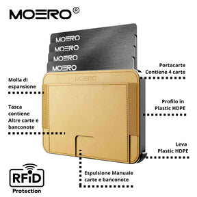 MOERO | M2 YELLOW - Portafoglio MagSafe