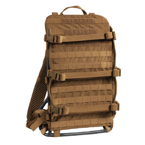 Eberlestock Mission EMOD Frame frame per sistema modulare tattico ad alta resistenza dotato di cinghie di compressione con fibbie e pannello posteriore interamente rivestito di passanti con sistema MOLLE PALS per aggancio accessori outdoor e bushcraft.
