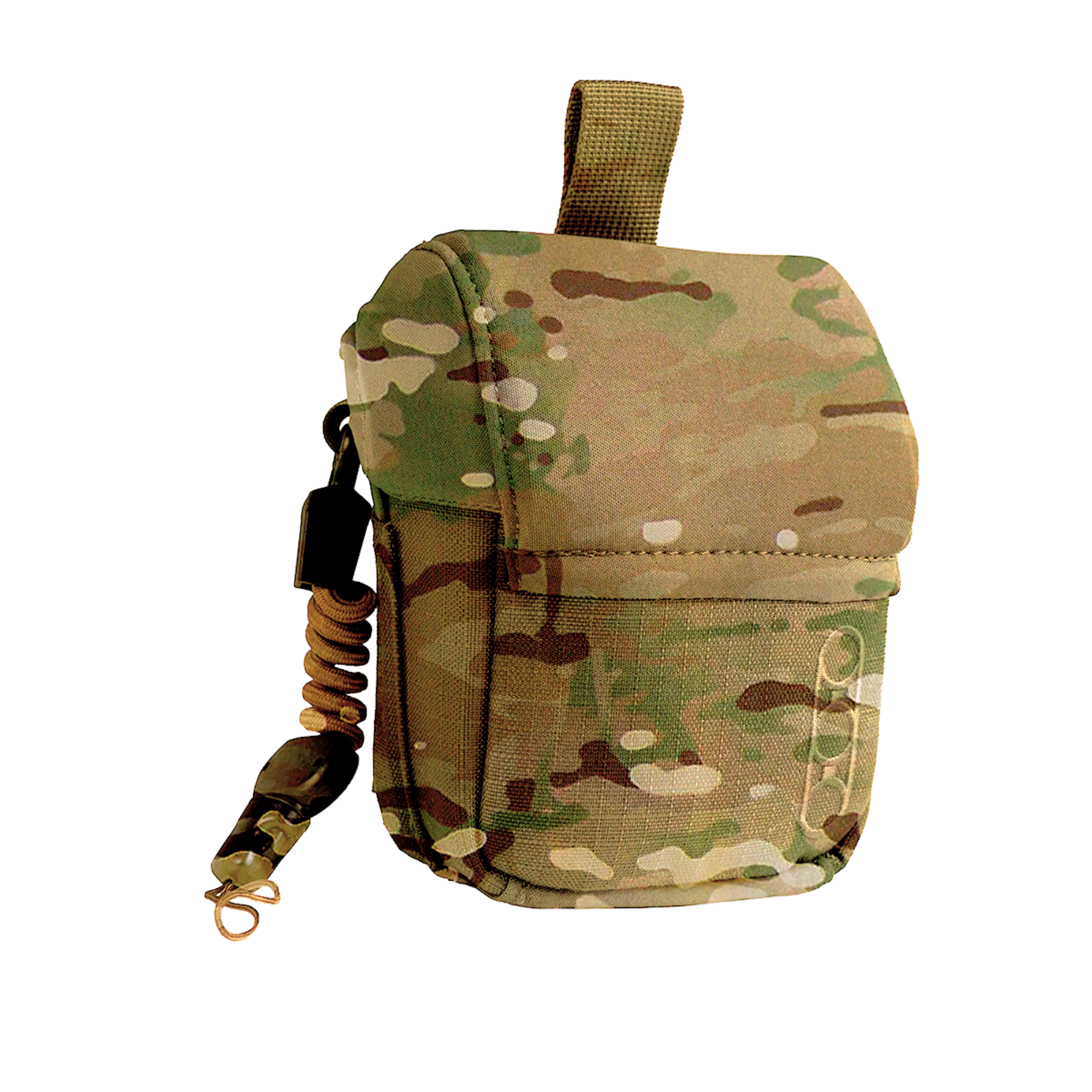 Pouch tattica foderata Eberlestock MAG-FREE Rangefinder Pouch, custodia per telemetro o piccoli accessori, chiusura rapida e sicura, con cordino di ritenzione e passante per cintura o MOLLE