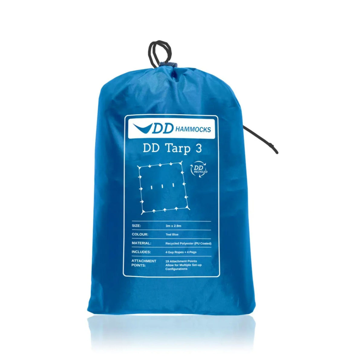 DD | RECYCLED TARP 3 X 3 METRI - Telo per camping ed escursioni