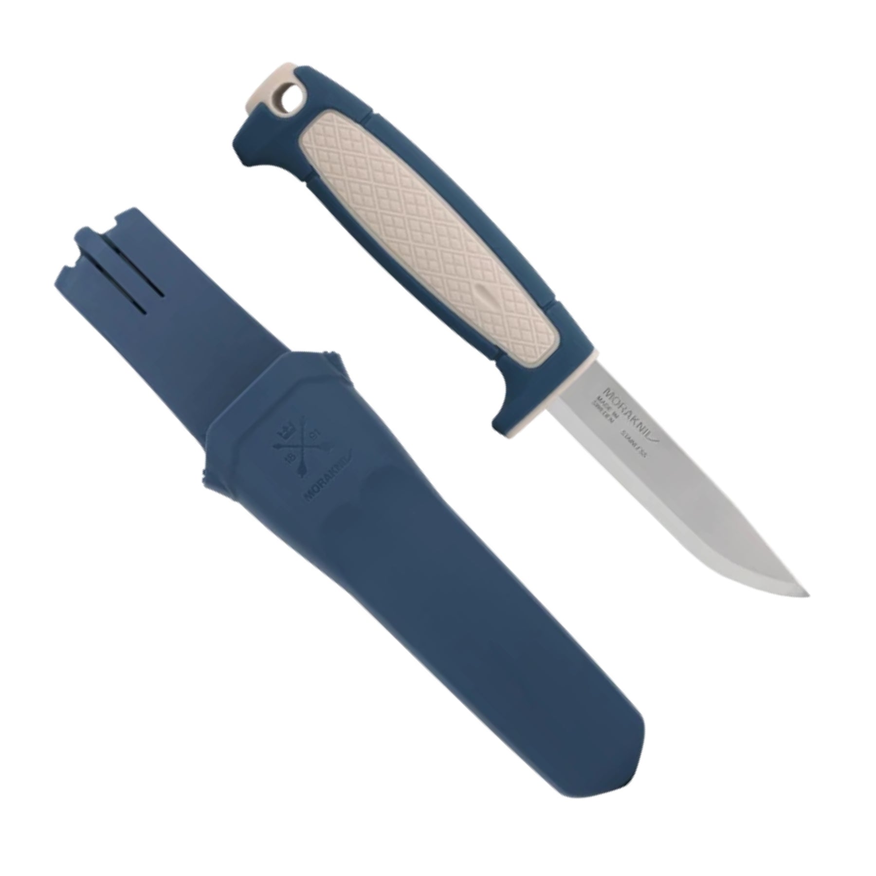 Morakniv Risberg coltello a lama fissa per outdoor e campeggio lama con affilatura scandi impugnatura ergonomica in polimero strutturato antiscivolo e foro per cordino ideale per escursionismo bushcraft e attività nella natura