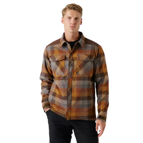 Helikon-Tex Winter Warden Shirt KO-WWS-PB camicia invernale imbottita con isolamento sintetico da 60 g/m2, rinforzi sulle spalle in tessuto VersaStretch, chiusura con bottoni automatici Prym, polsini regolabili e 7 tasche funzionali per bushcraft, escursionismo e outdoor
