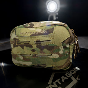 Pentagon Elpis Utility Pouch 15x10 Tasca Multifunzionale in Cordura 500D con Sistema MOLLE Laser Cut Cerniere YKK a Due Vie e Tasca Interna in Mesh Accessorio Tattico Modulare per Zaino o Cintura