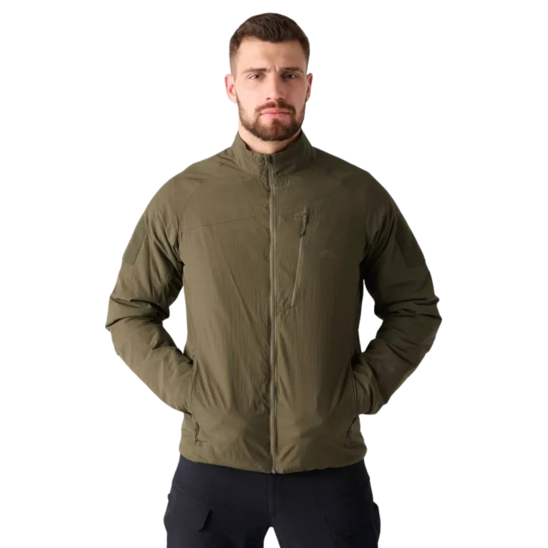 Giacca imbottita Helikon-Tex Wolfhound Lite colore Taiga Green, ultraleggera, strato Level 3